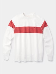 Aubin Blue Garsdale Slub Crew Sweatshirt - Image 6 of 6