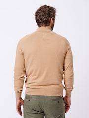 Aubin Bonby Quarter Zip Cotton Jumper - Image 2 of 8