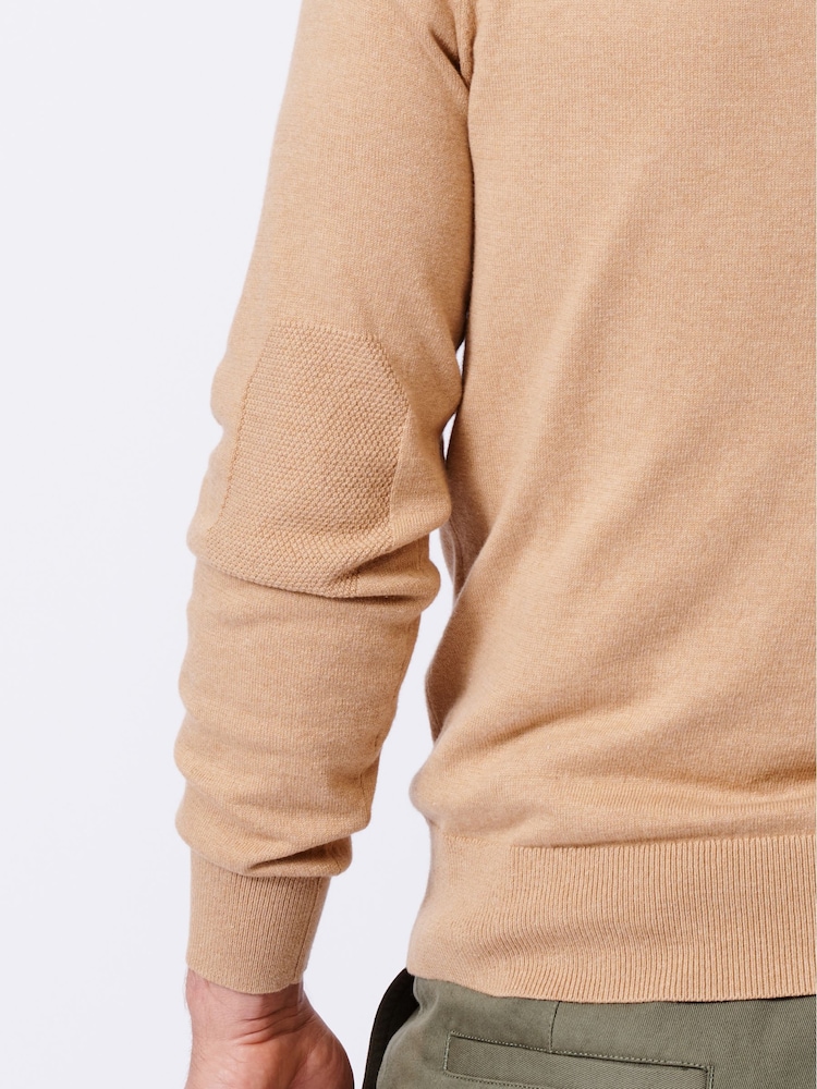Aubin Bonby Quarter Zip Cotton Jumper - Image 5 of 8