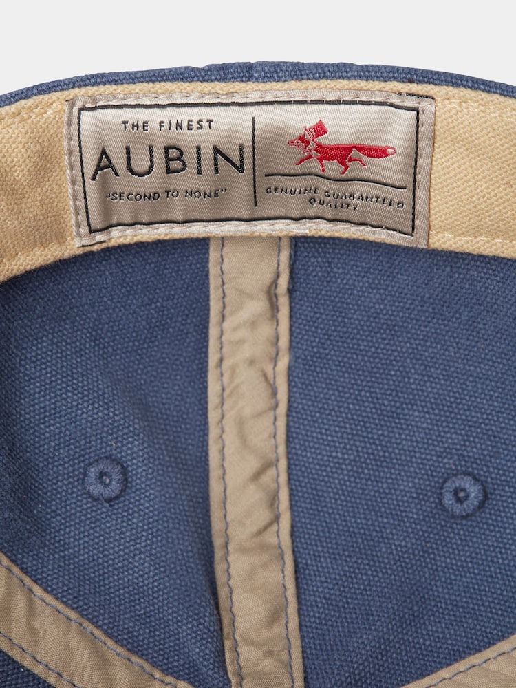 Aubin Blue 100% Cotton Strubby Cap - Image 3 of 3