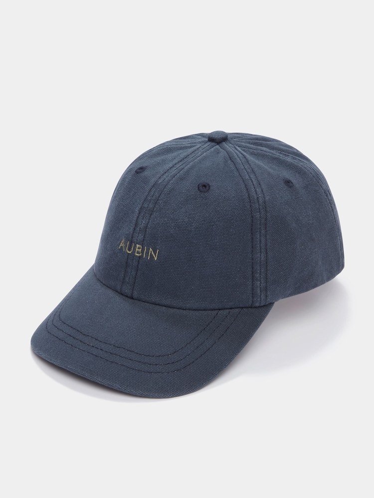 Aubin Navy 100% Cotton Strubby Cap - Imagen 1 de 3