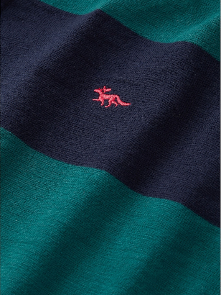 Aubin Blue 100% Cotton Irnham Rugby Shirt - Image 7 of 7