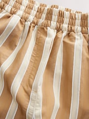 Ecru/Brown Wide Leg Striped Trousers - Image 5 of 6