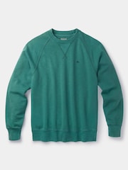 Aubin Blue Garsdale Slub Crew Sweatshirt - Image 4 of 4
