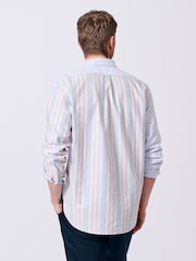 Aubin Blue Burwell Patchwork 100% Cotton Shirt - Image 2 of 8