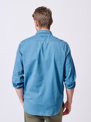 Aubin Blue Foston Denim 100% Cotton Shirt - Image 2 of 6