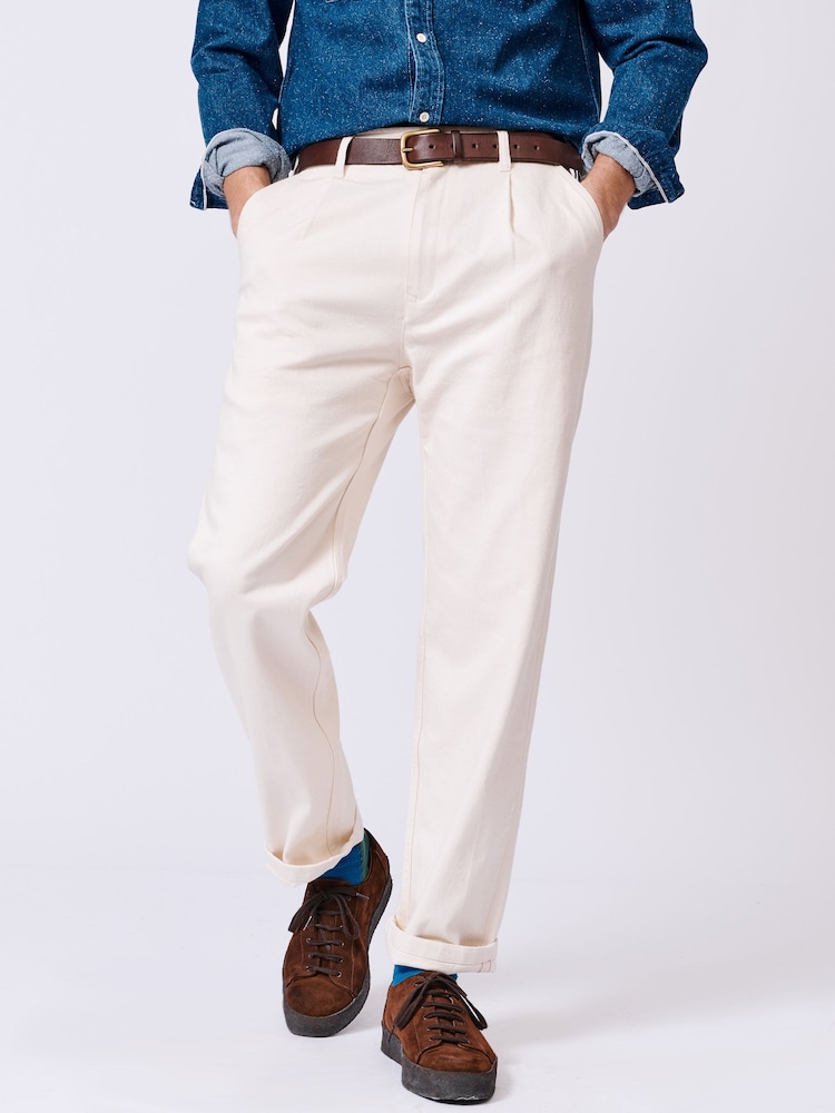 Blanco - Pantalones con orillo Cleverton de Aubin - Imagen 1 de 8