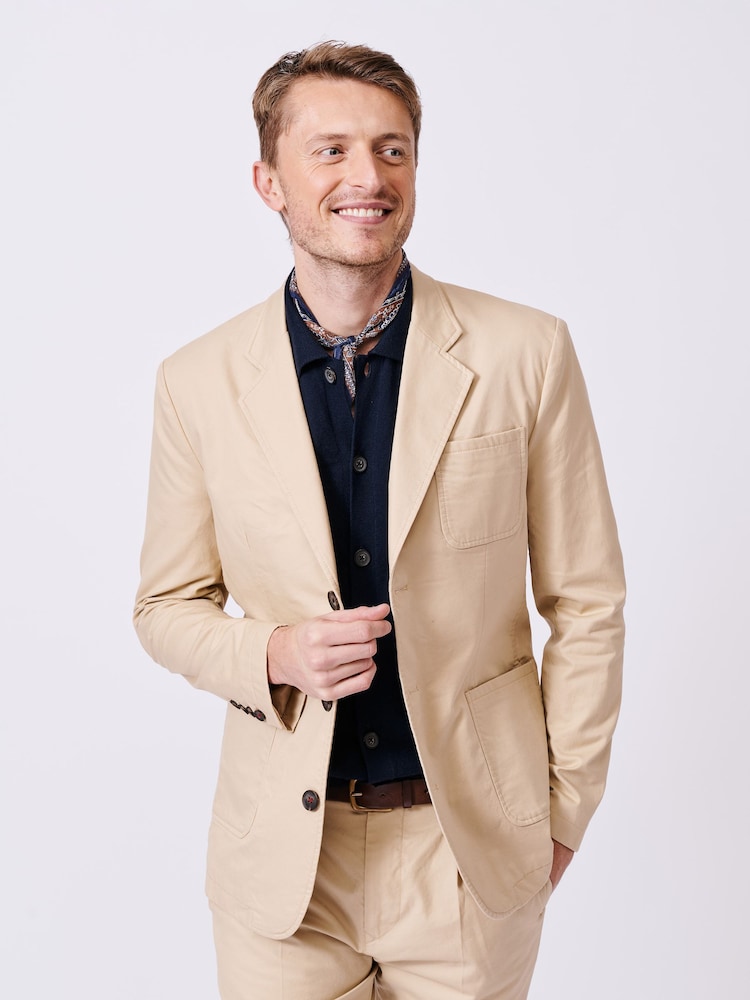 Aubin Blue Mareham Patch Pocket Blazer - Image 1 of 7