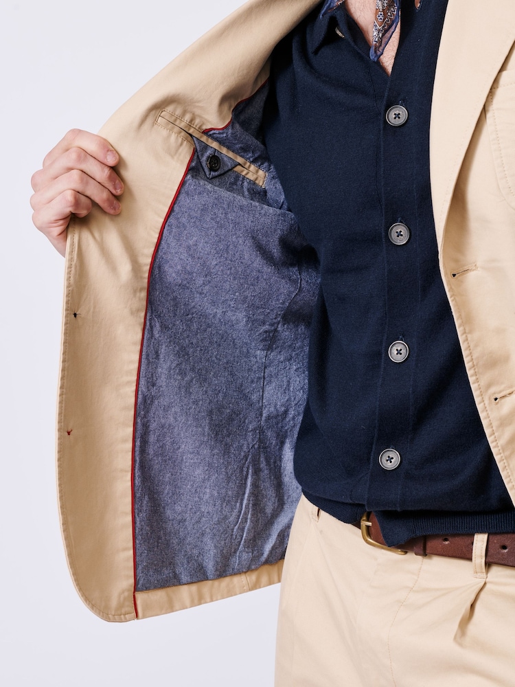 Aubin Blue Mareham Patch Pocket Blazer - Image 5 of 7