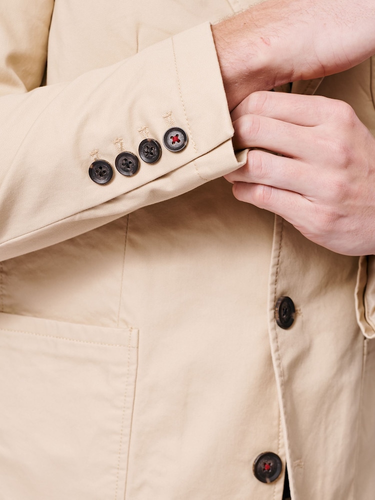 Aubin Blue Mareham Patch Pocket Blazer - Image 6 of 7