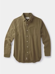 Aubin Blue Grainsby Linen Cotton Shirt - Image 6 of 6