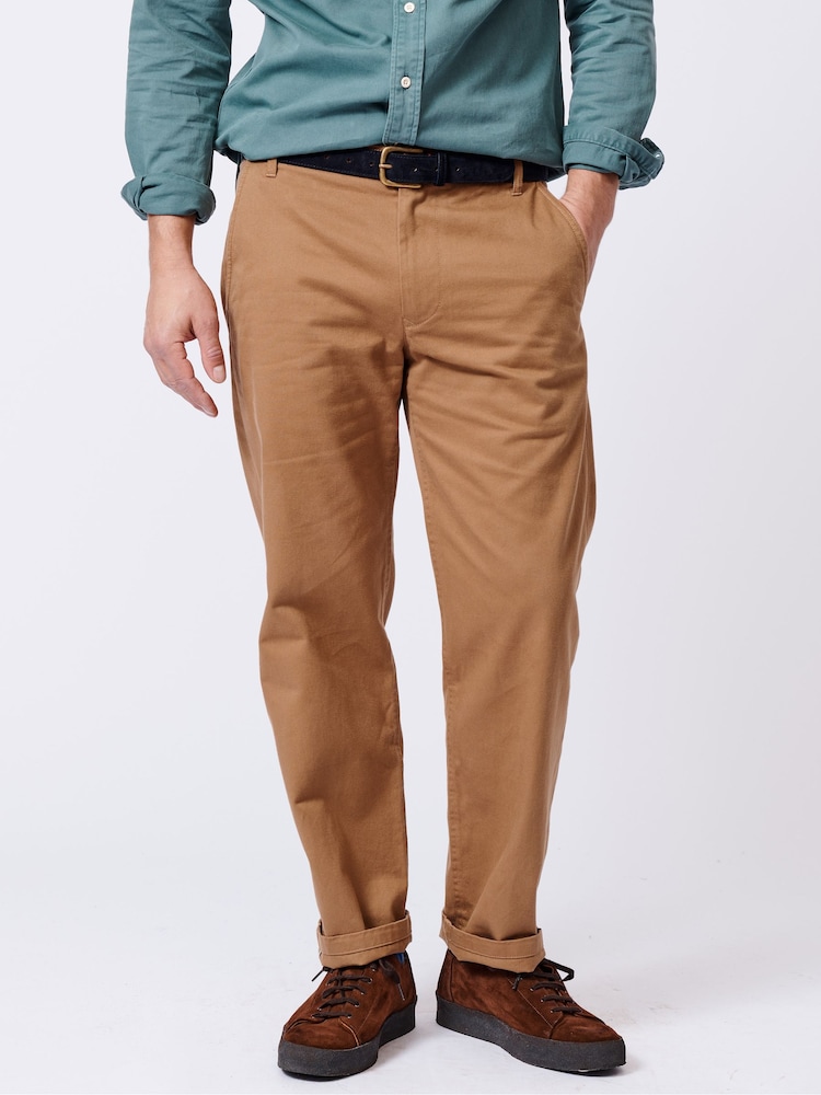 Aubin Green Ormsby Selvedge 100% Cotton Chinos - Image 1 of 5