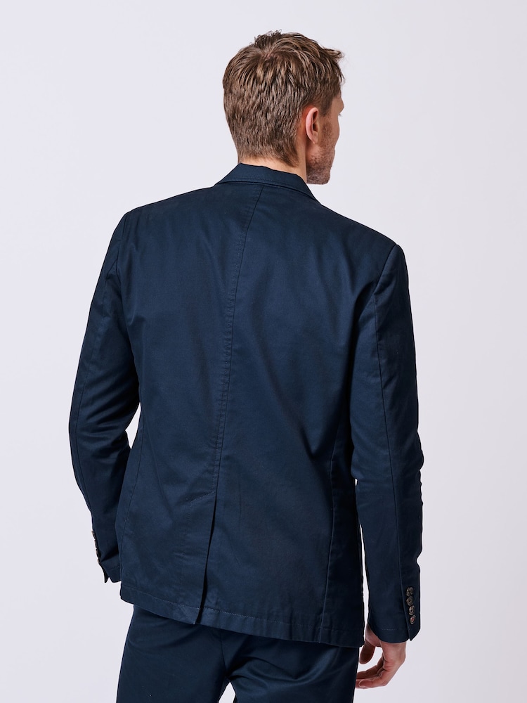 Aubin Blue Mareham Patch Pocket Blazer - Image 2 of 8