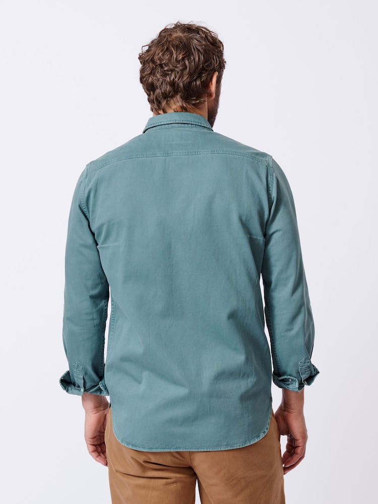 Aubin Blue Rigsby 100% Cotton Shirt - Image 2 of 6