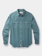 Aubin Blue Rigsby 100% Cotton Shirt - Image 6 of 6