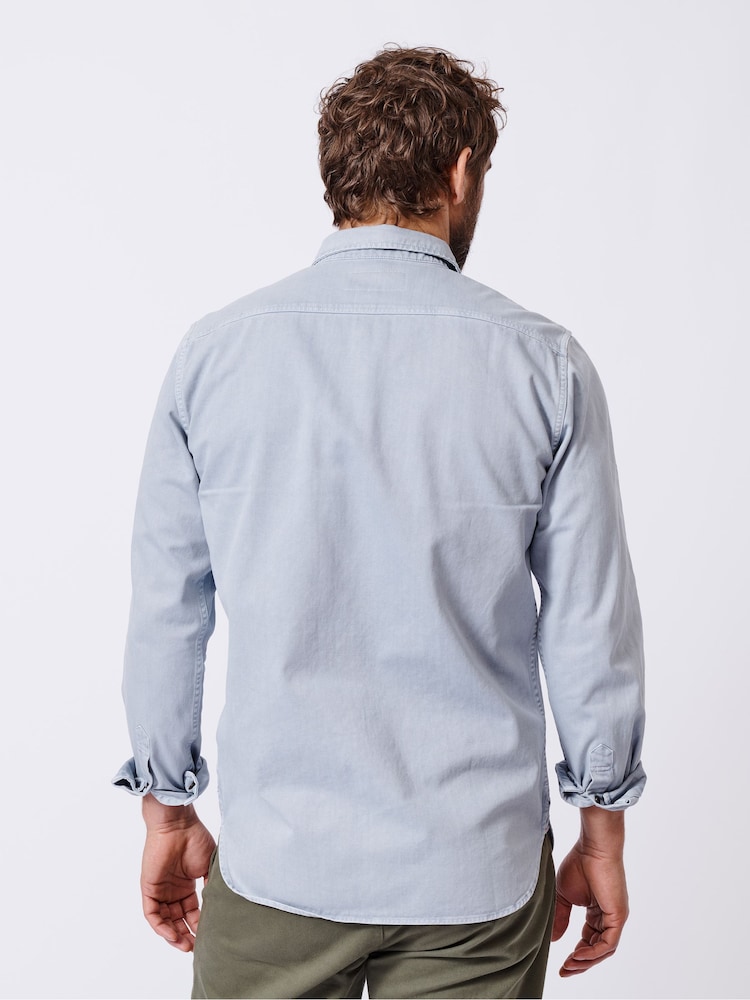 Aubin Blue Rigsby 100% Cotton Shirt - Image 2 of 6