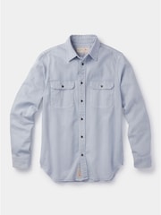 Aubin Blue Rigsby 100% Cotton Shirt - Image 6 of 6