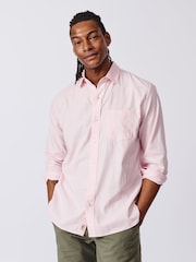 Aubin Blue Grainsby Linen Cotton Shirt - Image 1 of 5