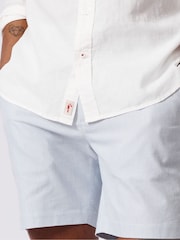 Aubin Blue Grainsby Linen Cotton Shirt - Image 4 of 6