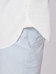 Aubin Blue Grainsby Linen Cotton Shirt - Image 5 of 6
