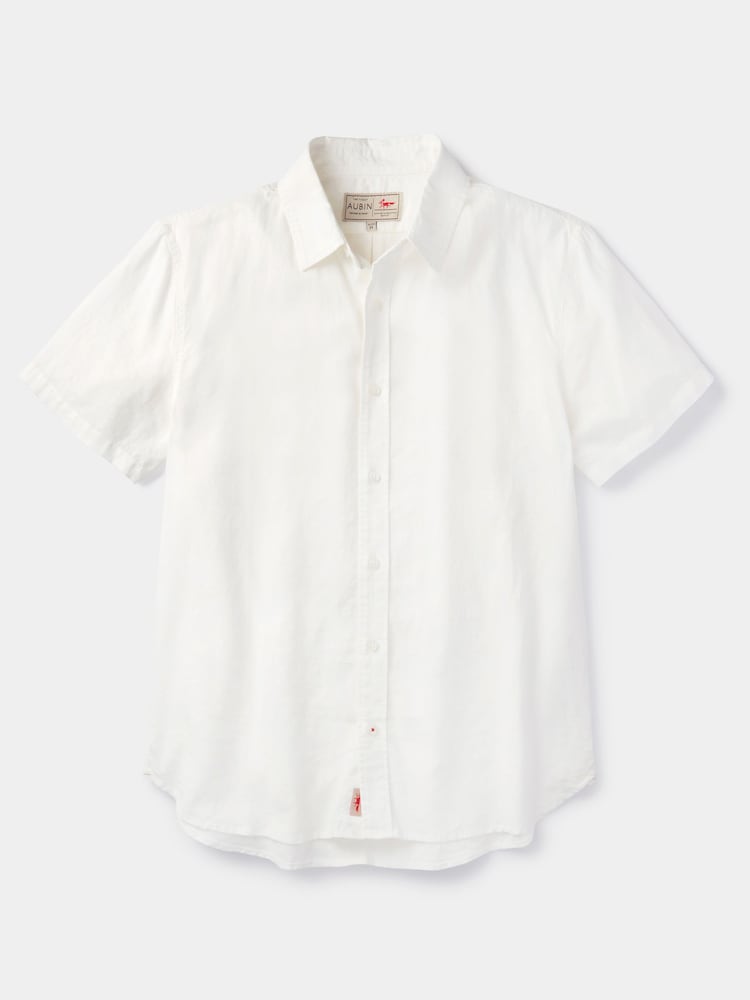 Aubin Fulstow Linen Cotton White Shirt - Image 5 of 5