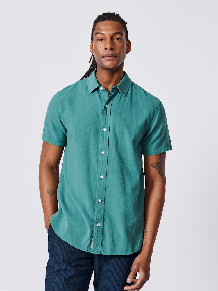 Aubin Fulstow Linen Cotton White Shirt - Image 1 of 5