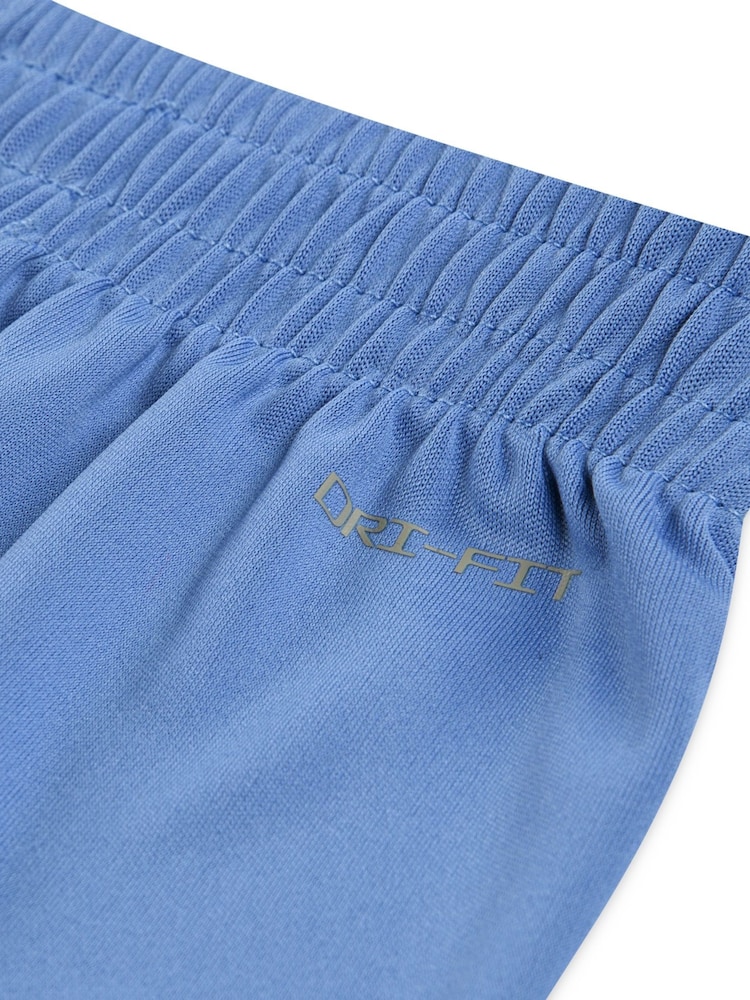 Nike Blue Little Kids DriFIT Shorts and T-Shirt Set - Image 5 of 5