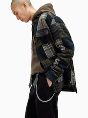 AllSaints Black Makoto Chain Card Holder - Image 6 of 6