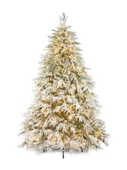 Premier Decorations Ltd 6.5ft Pre Lit Snowy River Fir Christmas Tree - Image 1 of 4