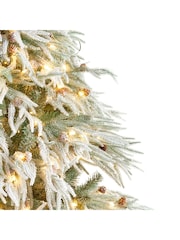 Premier Decorations Ltd 6.5ft Pre Lit Snowy River Fir Christmas Tree - Image 2 of 4