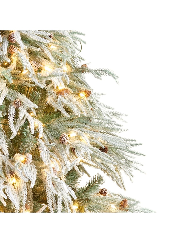 Premier Decorations Ltd 6.5ft Pre Lit Snowy River Fir Christmas Tree - Image 2 of 4