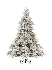 Premier Decorations Ltd Green Snowy Pre-Lit Snowy Andorra 7 Feet Christmas Tree - Image 1 of 4
