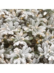 Premier Decorations Ltd Green Snowy Pre-Lit Snowy Andorra 7 Feet Christmas Tree - Image 3 of 4