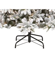 Premier Decorations Ltd Green Snowy Pre-Lit Snowy Andorra 7 Feet Christmas Tree - Image 4 of 4