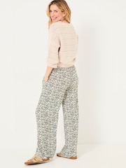 Multi Vine Floral Shirred Palazzo Trousers - Image 2 of 5