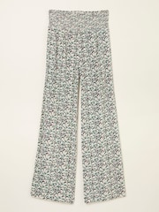 Multi Vine Floral Shirred Palazzo Trousers - Image 5 of 5