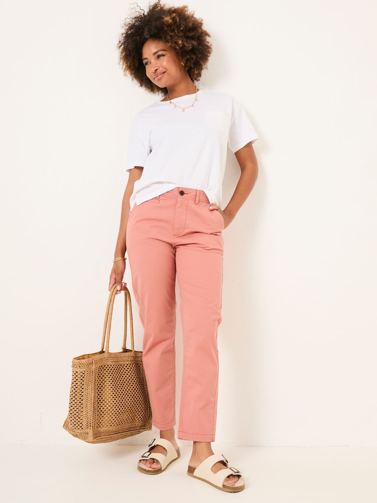 FatFace Rye Rose Pink Chino Trousers - Image 1 of 5