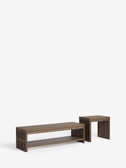 Dark Hoxton Textured Nesting Coffee Table - Image 3 of 3