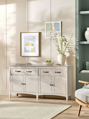 Grey Oakham Oak Effect Large Sideboard - Image 1 of 9