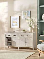Grey Oakham Oak Effect Large Sideboard - Image 3 of 9