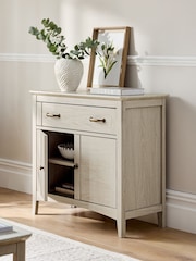 Grey Oakham Oak Effect Small Sideboard - Image 3 of 9