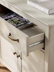 Grey Oakham Oak Effect Small Sideboard - Image 4 of 9