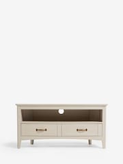 Grey Oakham Oak Effect Corner TV Unit - Image 1 of 5