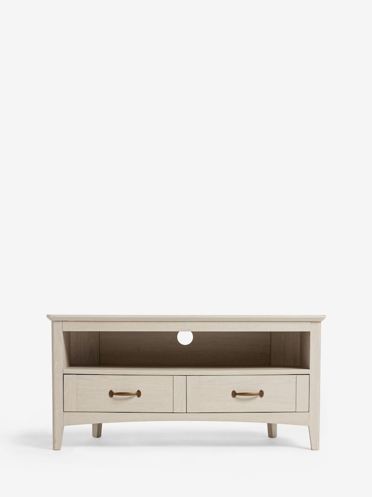 Grey Oakham Oak Effect Corner TV Unit - Image 1 of 5
