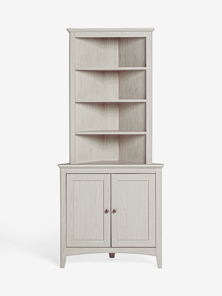 Grey Oakham Oak Effect Storage Corner Shelf - Image 2 of 8