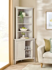 Grey Oakham Oak Effect Storage Corner Shelf - Image 6 of 8