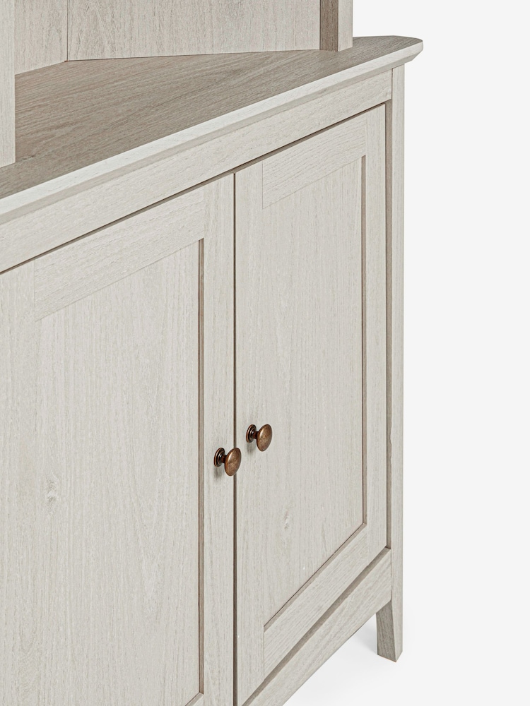 Grey Oakham Oak Effect Storage Corner Shelf - Image 8 of 8