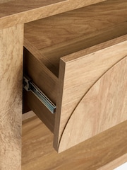 Natural Arches Mango Wood Effect Console Table - Image 6 of 9