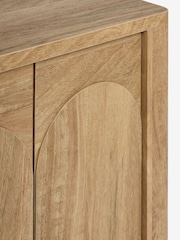 Natural Arches Wood Effect Space Saving Small Sideboard - Image 11 of 11