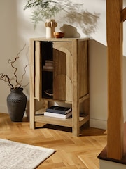 Natural Arches Wood Effect Space Saving Small Sideboard - Image 3 of 11